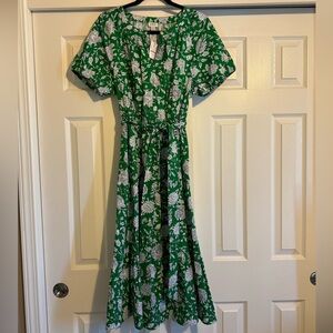 J Crew batik floral dress